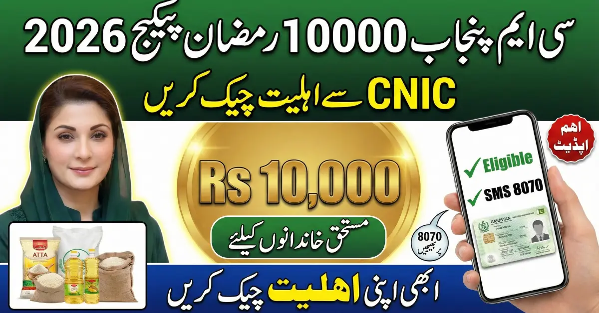 CM Punjab 10000 Ramzan Package 2026 Who Qualifies & How to Get Rs. 10,000