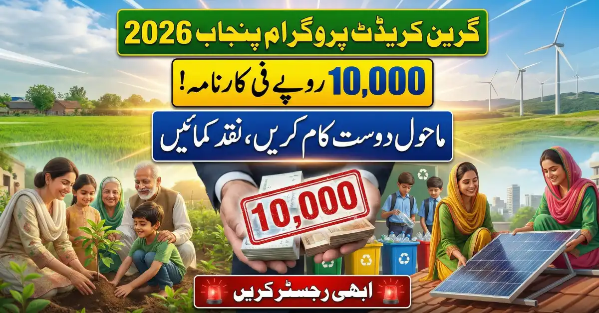 Green Credit Program Punjab 2026 Earn Up to Rs. 100,000 for Eco Actions!