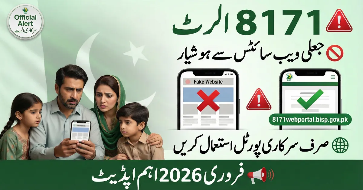 Issues Urgent BISP 8171 Fake Websites Alert for February 2026 Applicants