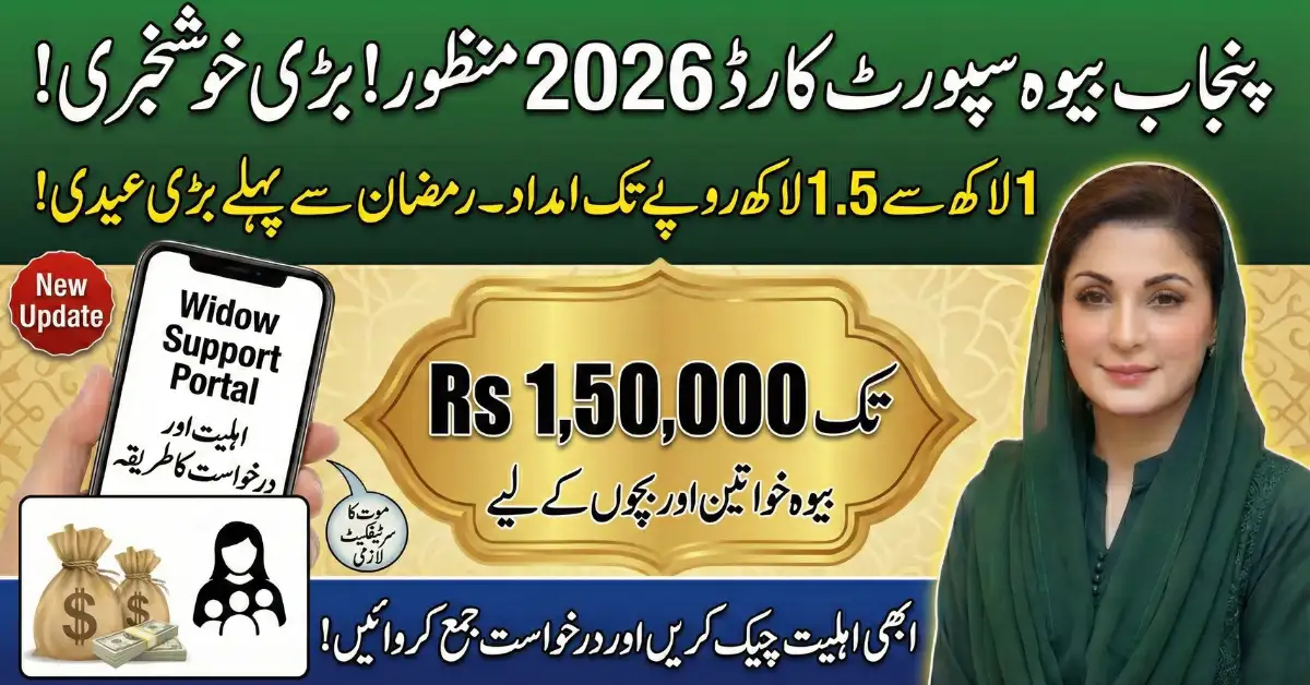 Punjab Widow Support Card 2026 Rs100,000 Aid Approved Before Ramazan