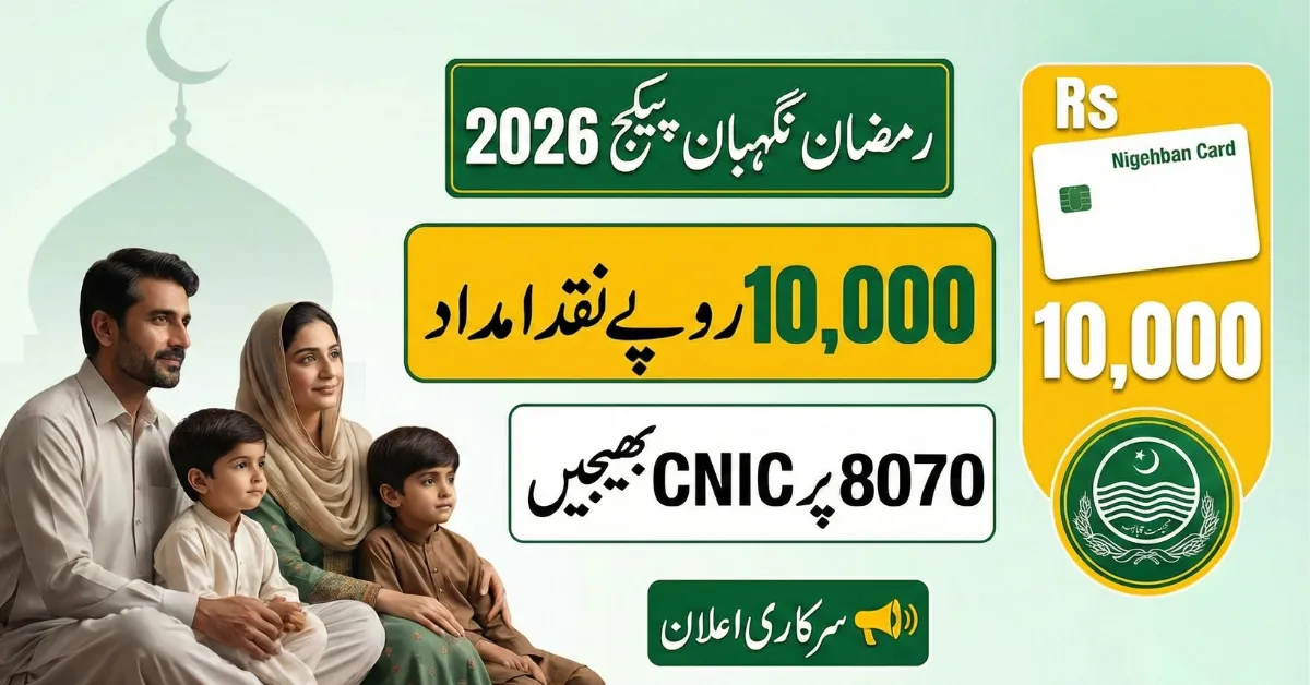 Ramzan Nigehban Package 2026 Full PSER Guide + 10,000 Cash Relief